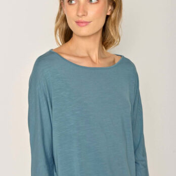 Greenbomb Fledermausshirt Simper Sloppy Blue