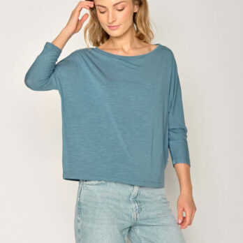 Greenbomb Fledermausshirt Simper Sloppy Blue4