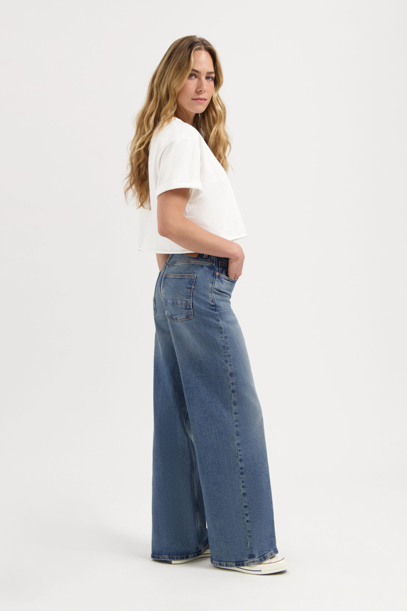 Harper Loose Flare Starlit Indigo 5