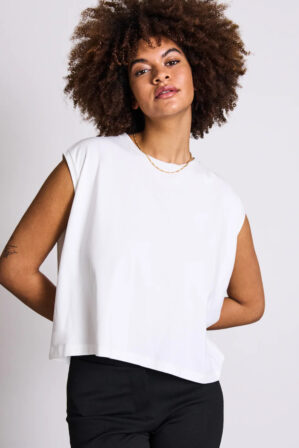 Jannjune Shirt Ovar White3.0