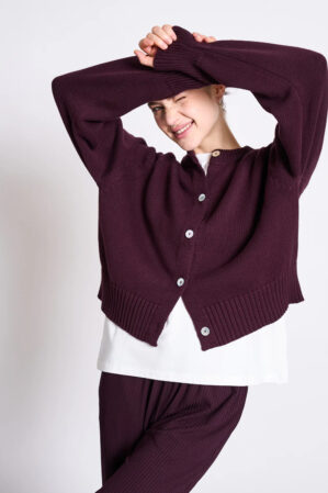 Jan N June Cardigan Sivia Cherry Lacquer1