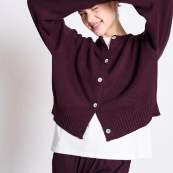 Jan N June Cardigan Sivia Cherry Lacquer1
