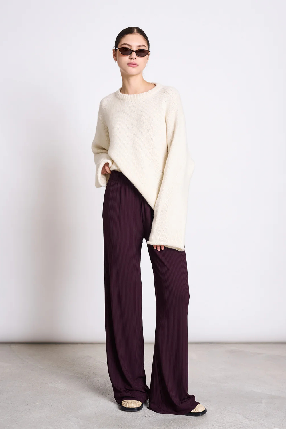 Jan N June Rib Pants Smilla Cherry Lacquer2