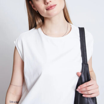 Jan N June T Shirt Ovar Weiß
