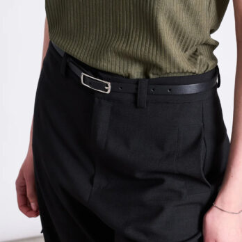 Jan N June Thin Belt Nyby Black Silver