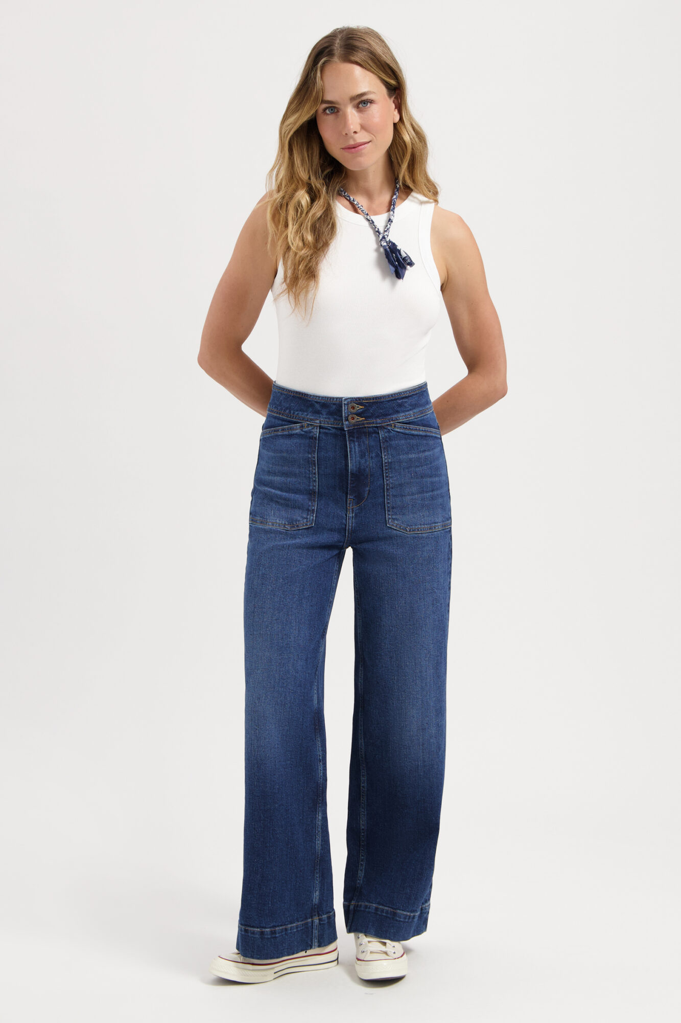 Kuyichi Farrah Worker Faded Blue 5