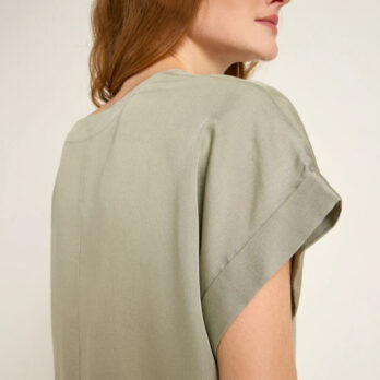 Lanius Blusenshirt Tencel Aqua Grey 2