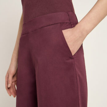 Lanius Hose Mit Weitem Bein Dark Berry 4