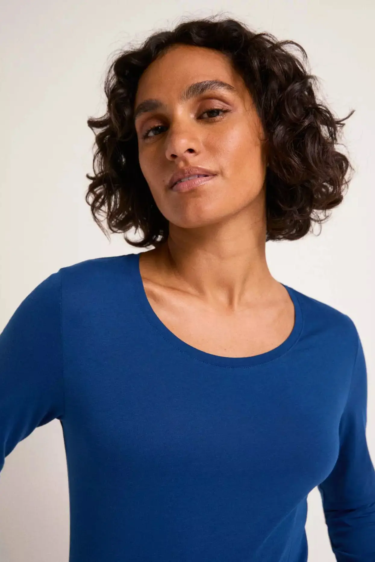 Lanius fashion organic poseidon - blue roberta Langarmshirt