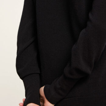 Lanius Rollkragenpullover Schwarz 1