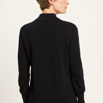 Lanius Rollkragenpullover Schwarz