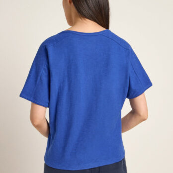 Lanius T Shirt V Ausschnitt Electric Blue