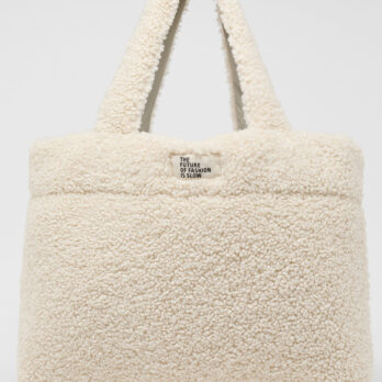 Lanius Wattierte Teddy Tasche Creme 1