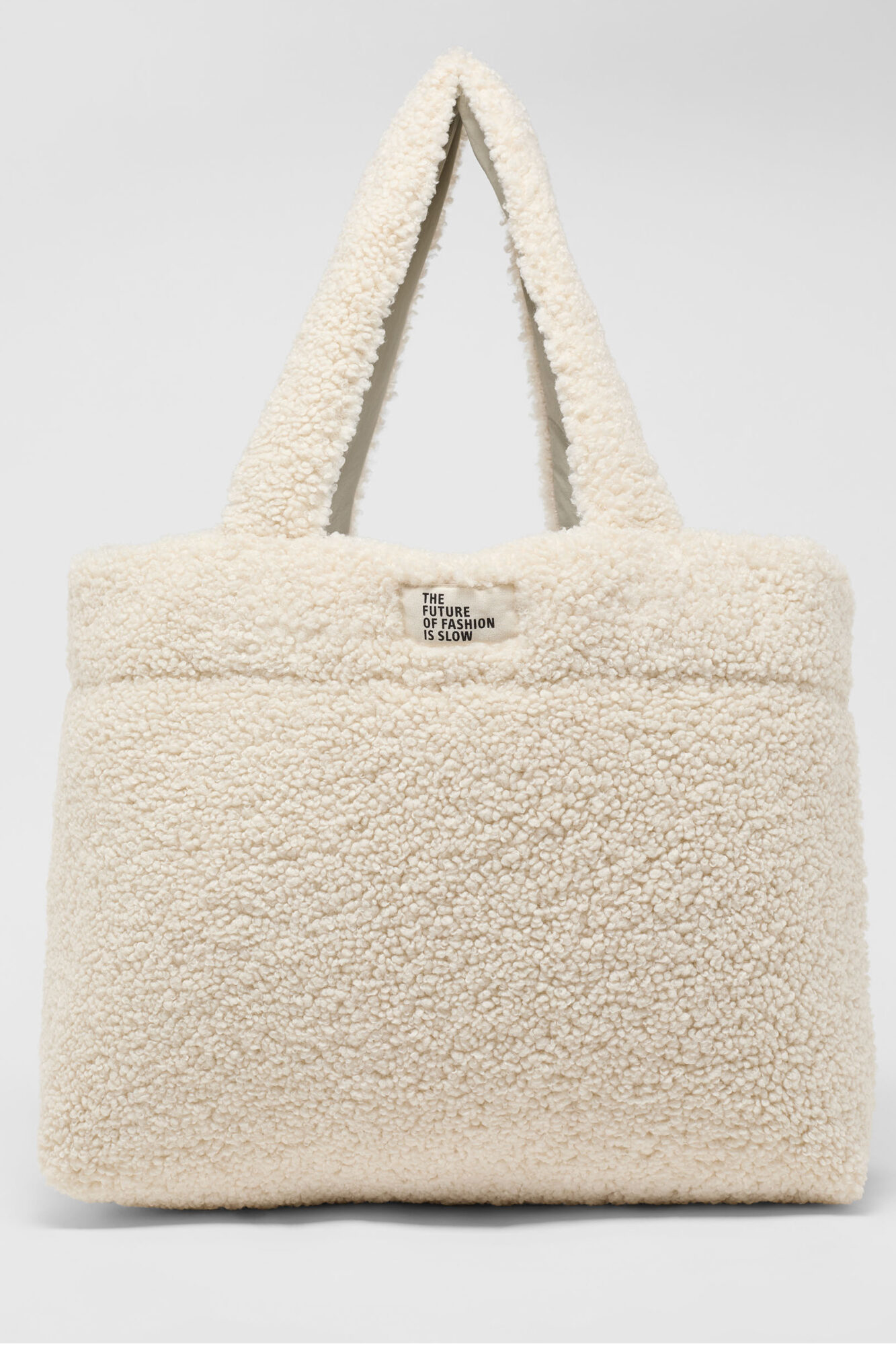 Lanius Wattierte Teddy Tasche Creme 1