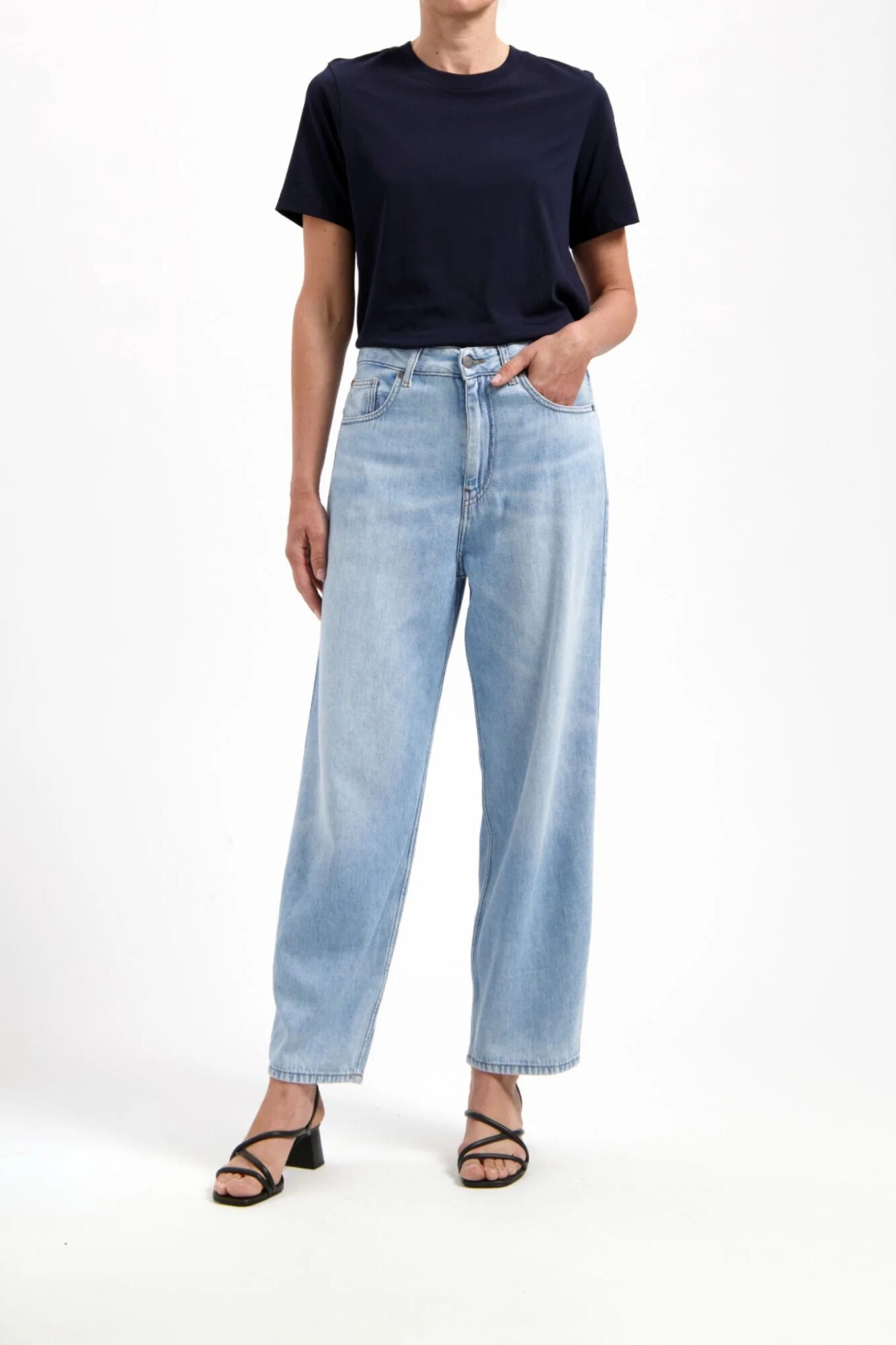 Mud Jeans Brook High Barrel Flow Stone Vintage
