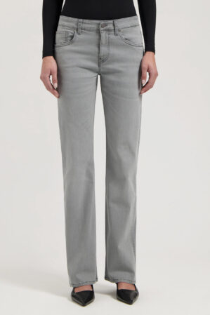 Mud Jeans Carry Midi Straight Light Grey6
