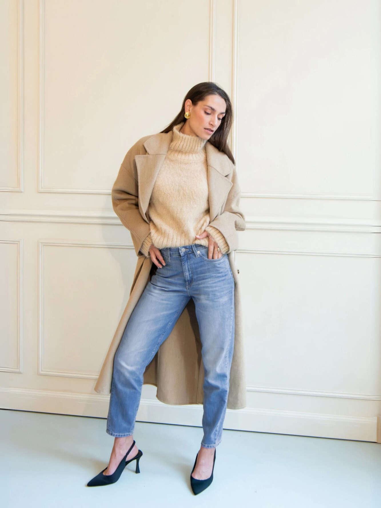 Mud Jeans Mams High Tapered Old Stone1