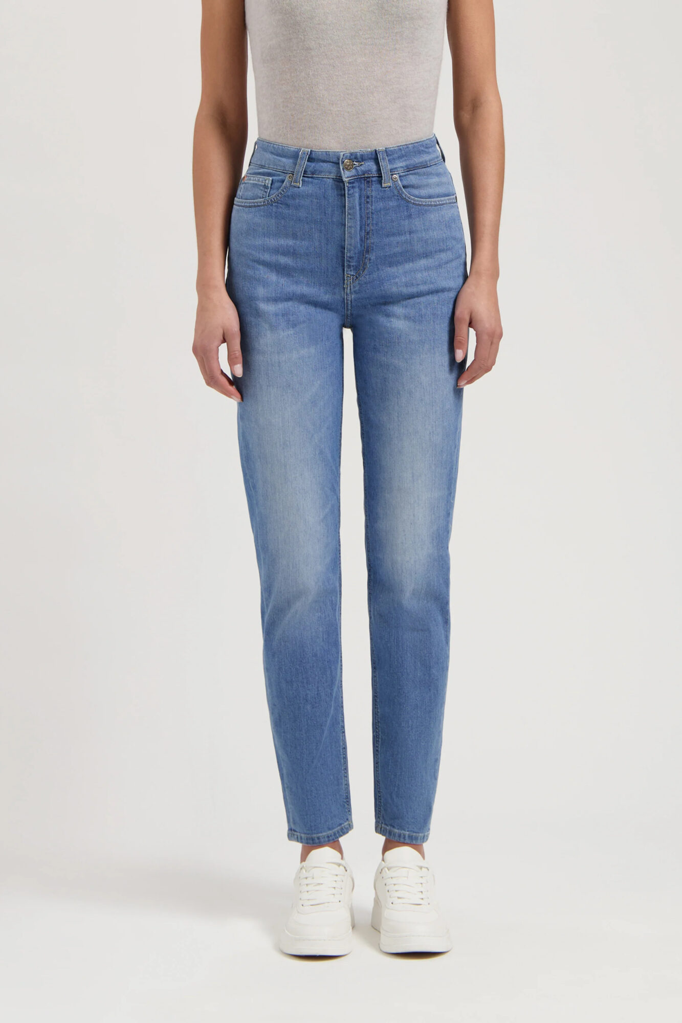 Mud Jeans Mams High Tapered Old Stone3