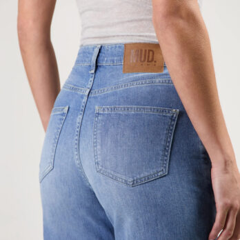 Mud Jeans Mams High Tapered Old Stone7