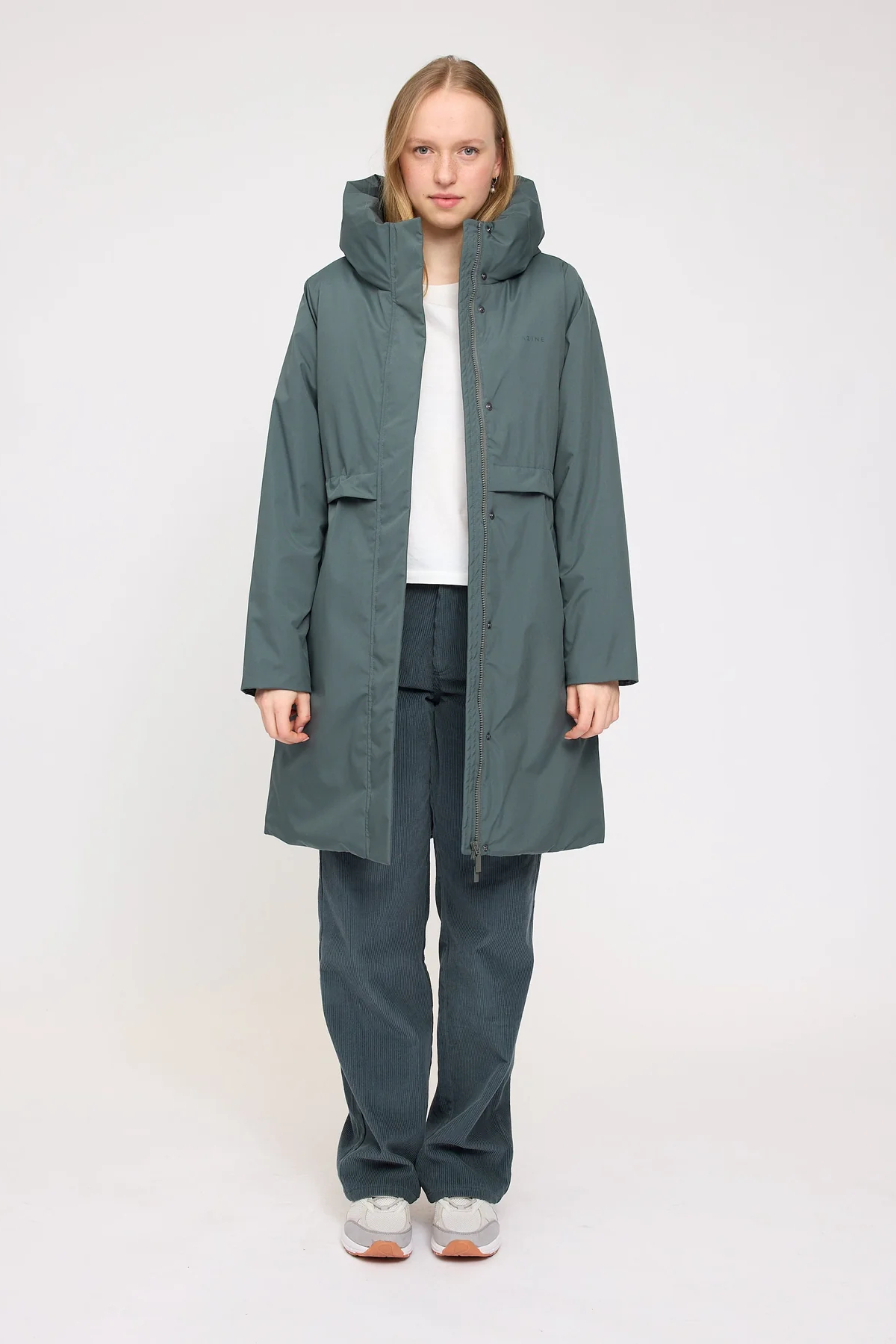 Mazine Basic Padded Parka Bottle Green 2