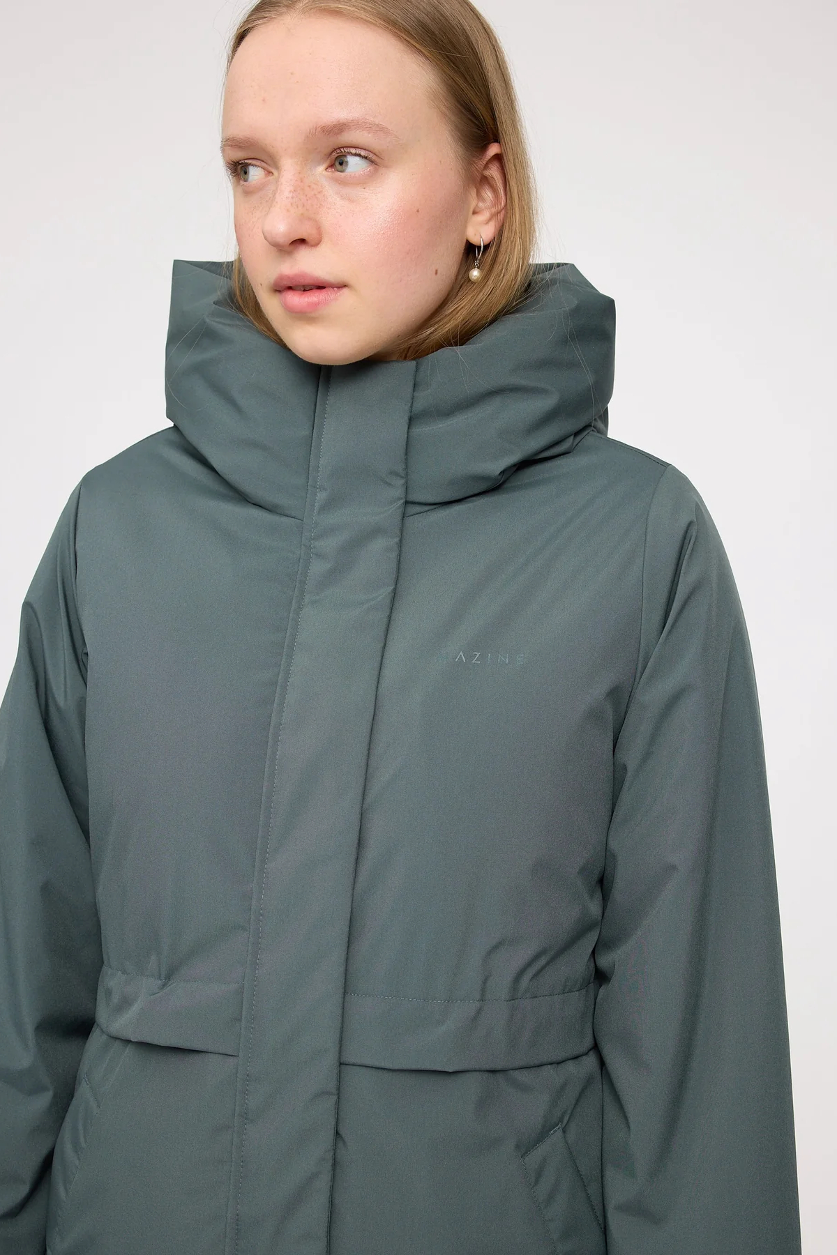Mazine Basic Padded Parka Bottle Green 5