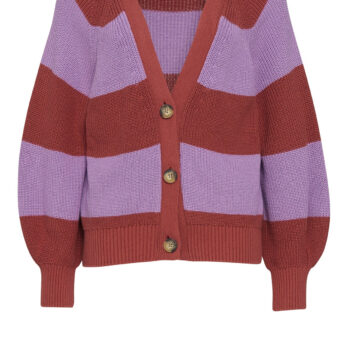 Mazine Cardigan Mala Stripes Mahogany Lilac Pink 5