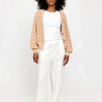Mazine Cardigan Multicolor Soft Pink Multicolor 04