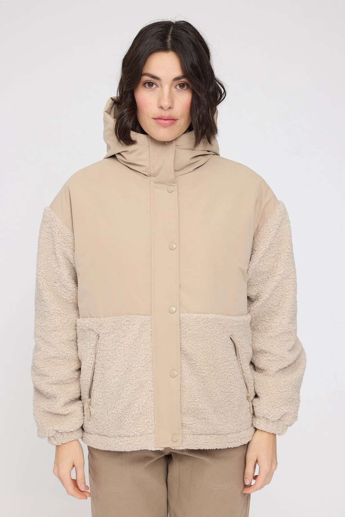 Mazine Fabric Blocking Jacket Oat 5