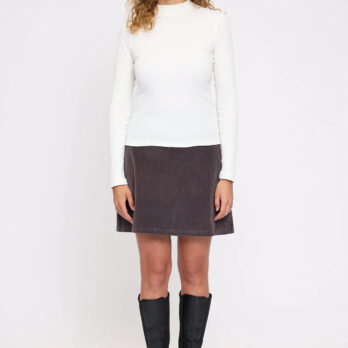 Mazine Longsleeve Rib Turtleneck Offwhite 3