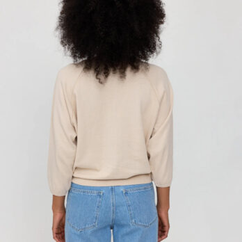 Mazine Pullover Fine Knit Jumper Raglan Eggshell4
