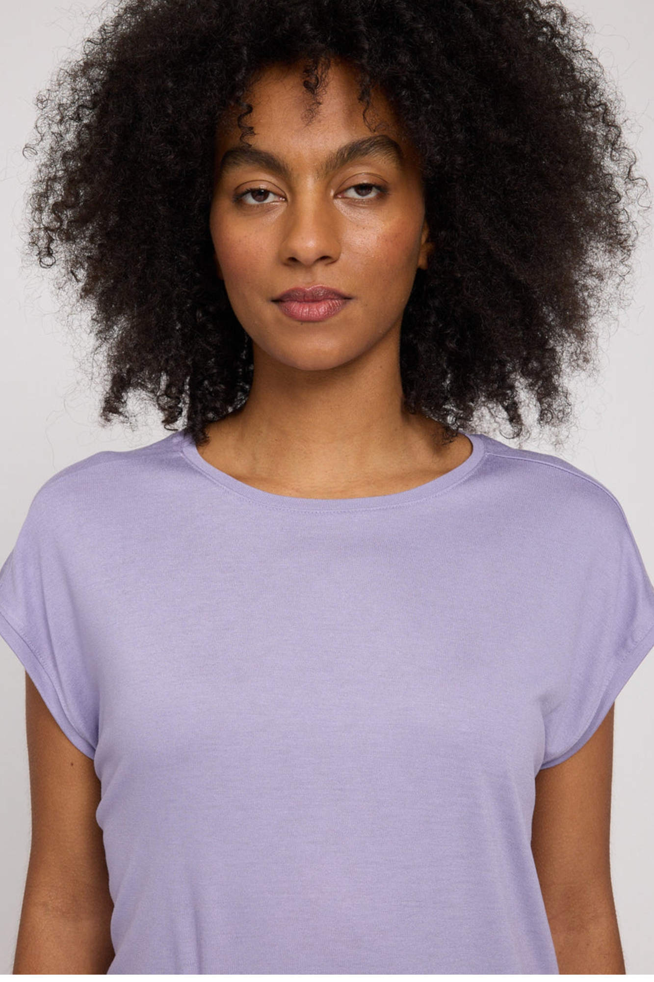 Mazine T-Shirt cropped faded lavender