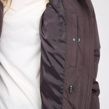 Mazine Waves Quilt Puffer Coat Eggplant 1