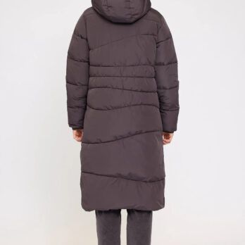 Mazine Waves Quilt Puffer Coat Eggplant 3