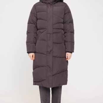 Mazine Waves Quilt Puffer Coat Eggplant 4