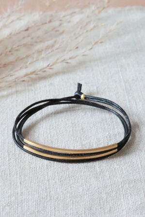 Pikfine Armband Gold Schwarz Tingval