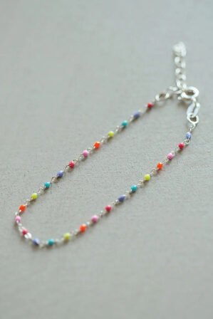 Pikfine Perlenarmband Silber Bunt Lumi 3