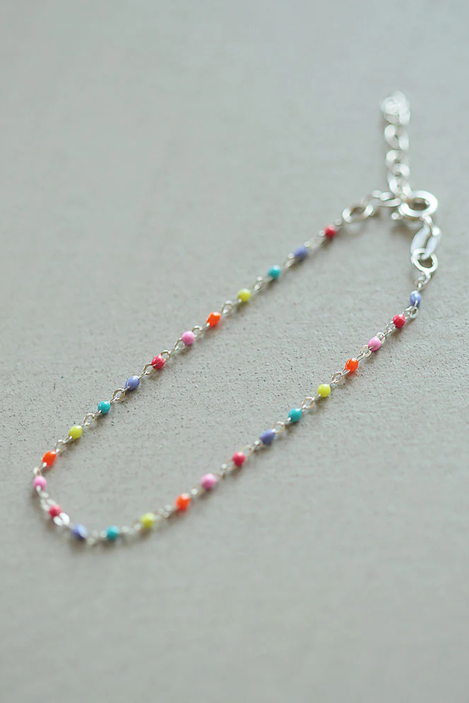 Pikfine Perlenarmband Silber Bunt Lumi 3