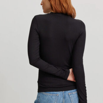 Recolution Longsleeve Stella Rib Schwarz