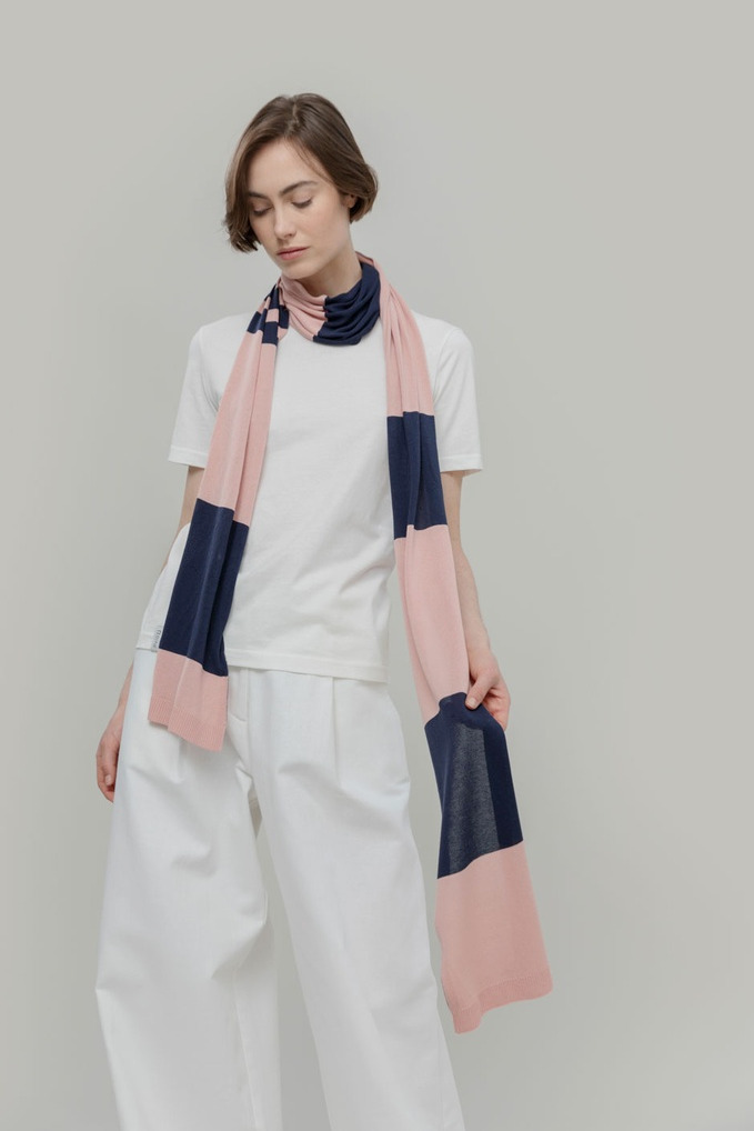 Rifo Schal Domitilla Pink Blue