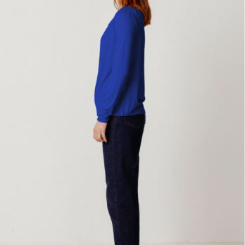 Skfk Wasserfallshirt Hiru Indigo Blue