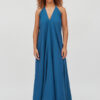 Suite13lab Multi Position Kleid Lang Leinen Livaeco Blau1
