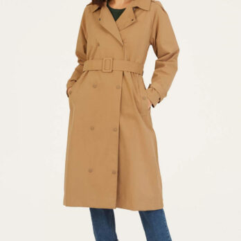 Thought Trenchcoat Sand Brown 2