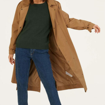 Thought Trenchcoat Sand Brown 4