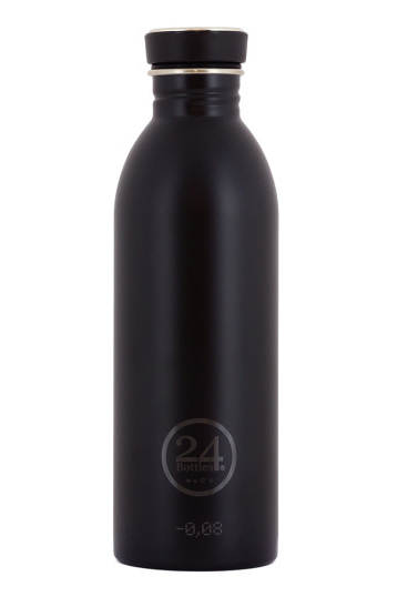 Trinkflasche von 24bottles in schwarz