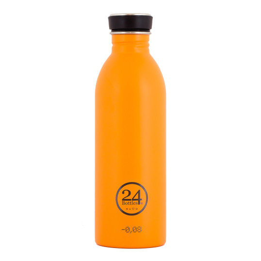Trinkflasche aus Edelstahl von 24bottles in orange