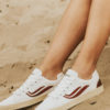 roberta organic fashion Genesis Sneaker Hela Canwas white red 1