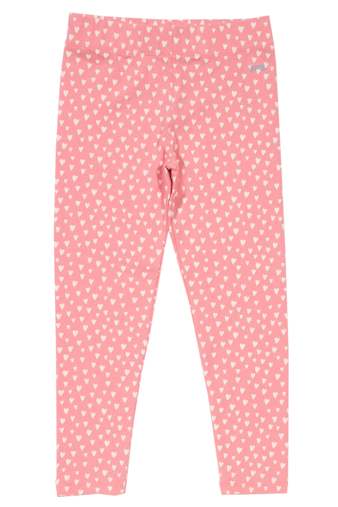 Leggings für Mädchen mit Herzschen in rosa bei roberta organic fashion