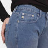 roberta organic fashion Mud Jeans Frauen Boyfriend Basin stone blue closeup