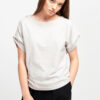 Roberta Organic Fashion Shipsheip T Shirt Ellie Blouse Grau Meliert (1)