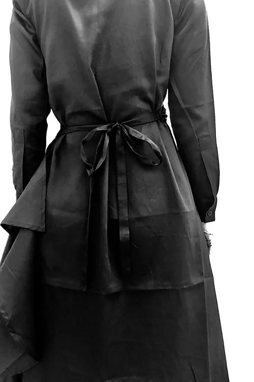 Roberta Organic Fashion Sophia Schneider Esleben Wrapdress Black 1